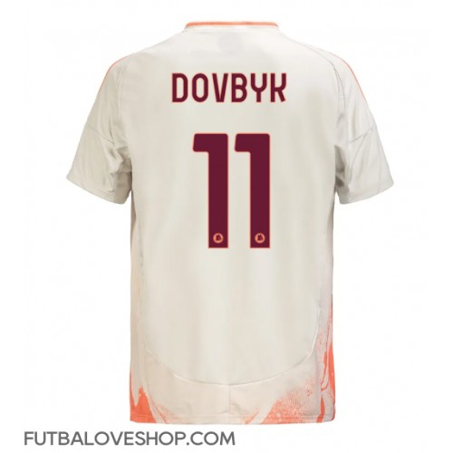 Dres AS Roma Artem Dovbyk #11 Preč 2024-25 Krátky Rukáv